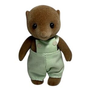 Vintage flocked mole figure